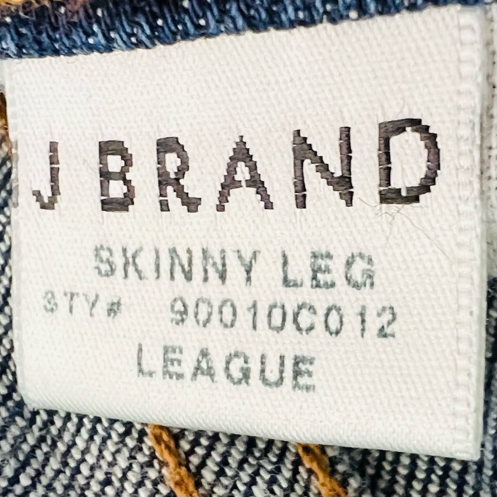 J BRAND Skinny Leg League Medium Wash Mid-Rise Skinny Jeans Denim Size 26 - Picture 7 of 11